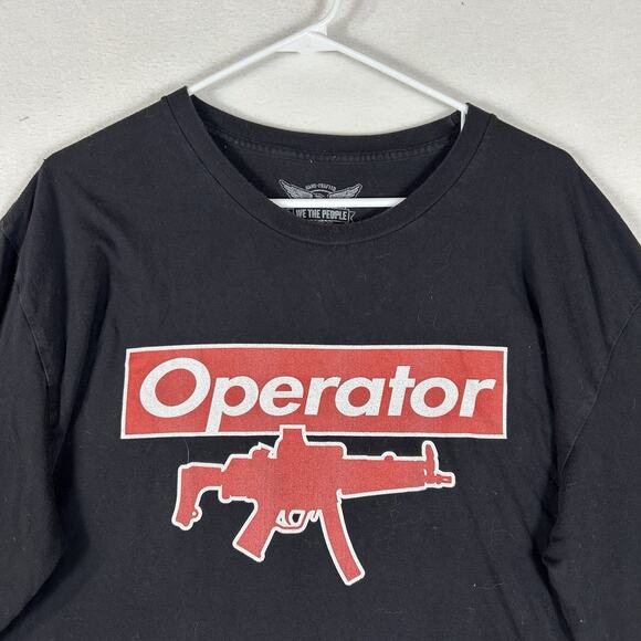 We the People Operator Long Sleeve Tshirt Mens 2XL Black Made in USA LEO Police - Picture 2 of 12
